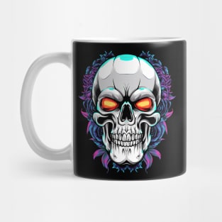 Skull on Flowers Design Mug
